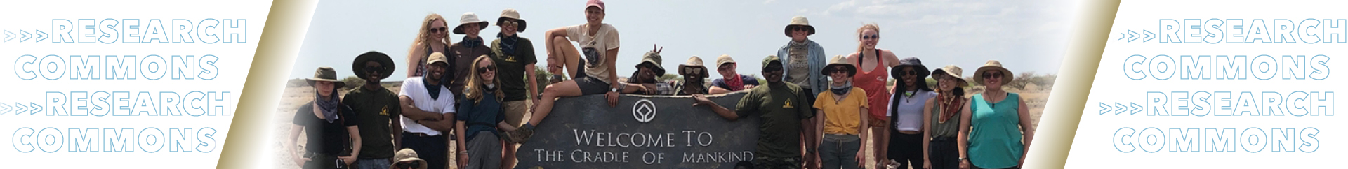 International Research Students and faculty group photo at Koobi Fora Field School in Kenya.